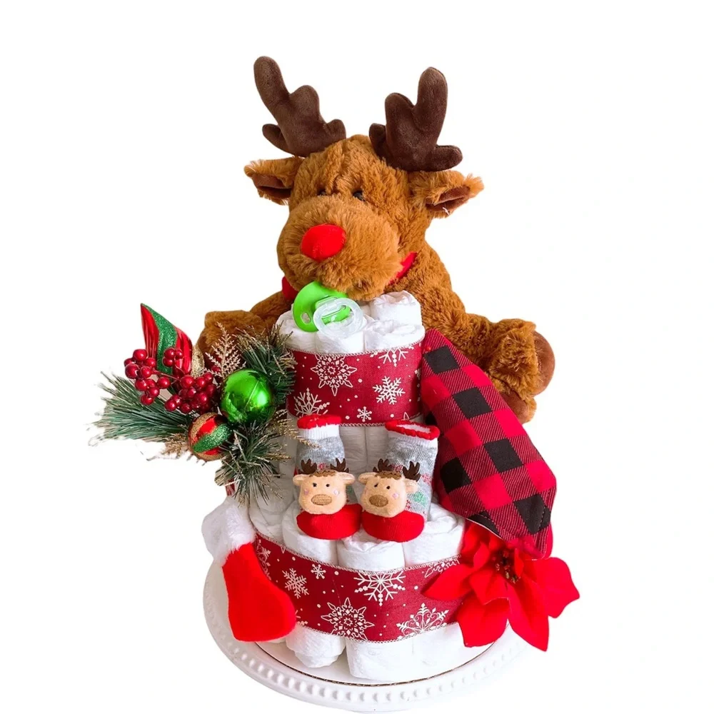 Christmas Diaper Cake